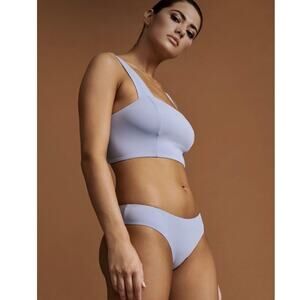 TAVIK Periwinkle DEB Crop Bralette Bikini Top & ALI Full Swim Bikini Bot…